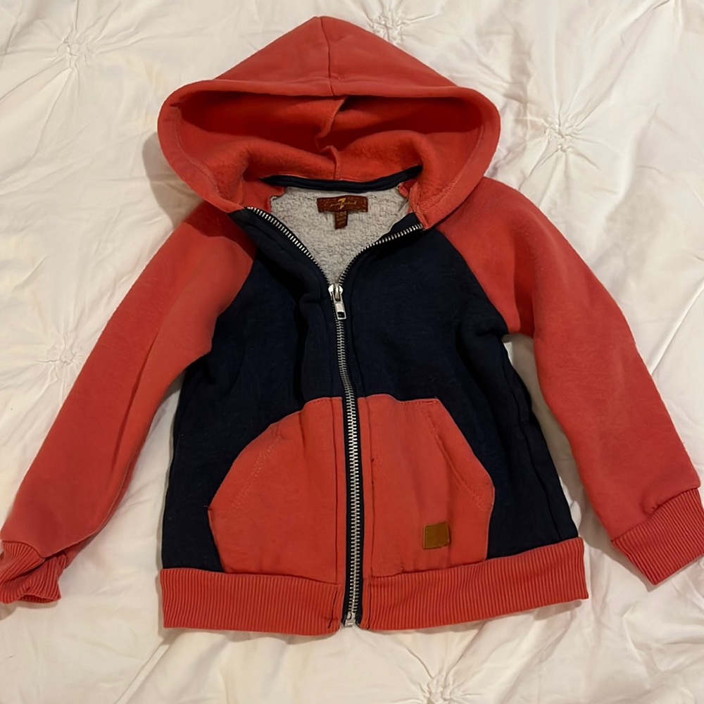 Seven for all mankind - zip up sweater 24 months